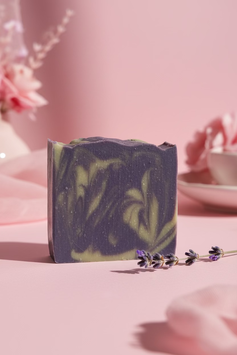 Lavender Swirl Soap Bar